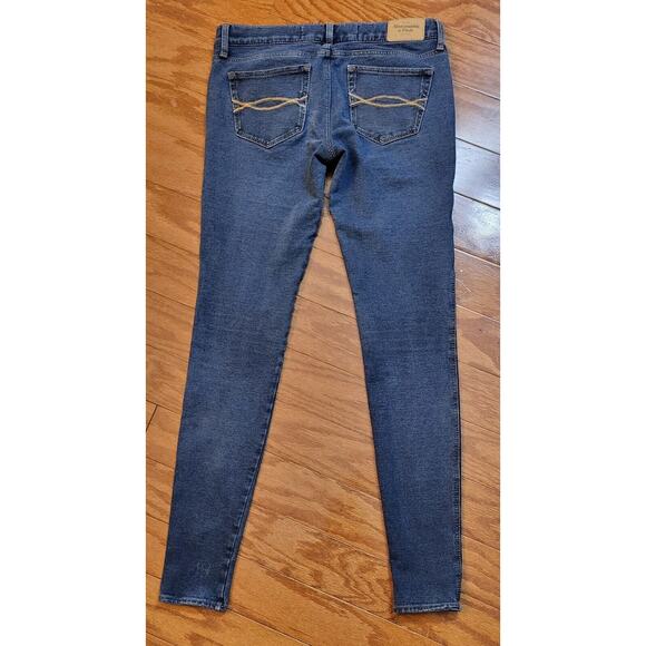 Abercrombie Fitch A&F Skinny Jeans Juniors (0R) 25X29 Stretch Med Wash - Picture 9 of 16